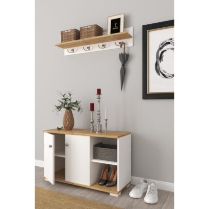 Remaks Suntalam Portmanto E1 Kalite Kanserojen Madde İçermeyen 90x33x52,5 cm Şık Fonksiyonel Tasarım - Görsel 2
