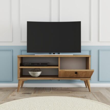 Mezza Retro Tv Ünitesi 90 Cm Sepet 1552 - Görsel 3