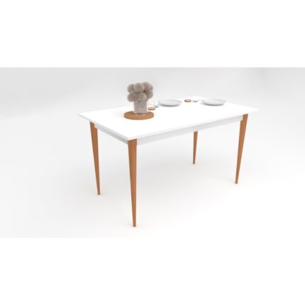 Ankara Mobilya Karya Beyaz 120X67 cm Mutfak Masası - Görsel 3