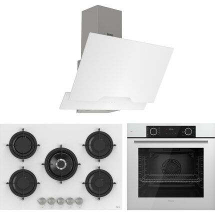 Ferre Fryart Rs Serisi Beyaz Ankastre Cam Set (D064 + RS036 + XE63CB)