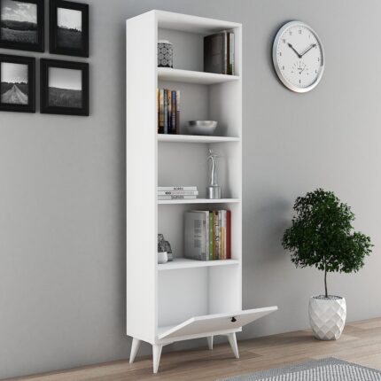 Ferniso Art Ofis Çocuk Çalışma Odası Salon Kitaplık Kapaklı Kitap Dosya Rafı - Görsel 2