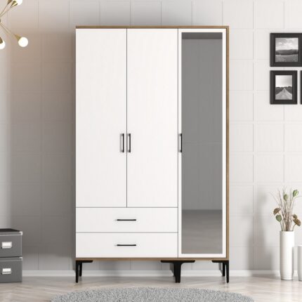 Variant Mobilya Kumsal 3 Kapılı (Rt) Gardrop - Lidya / Beyaz - Görsel 2