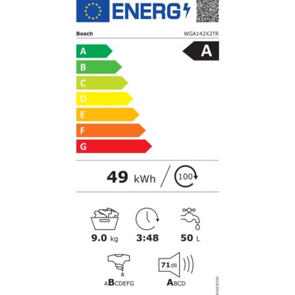 Bosch WGA142X2TR 1200 Devir 9 kg Çamaşır Makinesi - Görsel 4