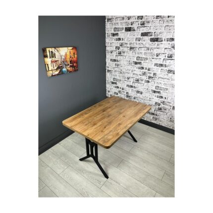 Hey Modüler Mobilya Sultan Mutfak Yemek Masası Ceviz 120 x 80 cm - Görsel 2