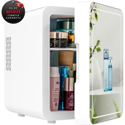 Mioji Mio 212 4L LED Işıklı Kozmetik Makyaj Krem Sıcak ve Soğuk Ayarlı Taşınabilir  Fridge Mini Dolap - Görsel 3