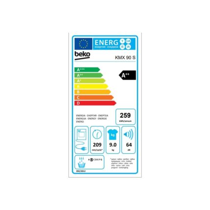 Beko Kmx 90 S Gümüş Gri 9 kg A++ Enerjili Isı Pompalı Kurutma Makinası - Görsel 5