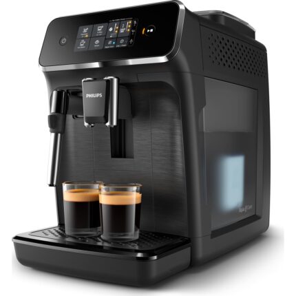 Philips EP2220/10 2200 Serisi Tam Otomatik Espresso Makinesi, Dokunmatik Ekran, Klasik Süt Köpürtücü, 2 İçecek, Mat siyah, - Görsel 2