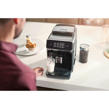Philips EP2220/10 2200 Serisi Tam Otomatik Espresso Makinesi, Dokunmatik Ekran, Klasik Süt Köpürtücü, 2 İçecek, Mat siyah, - Görsel 4
