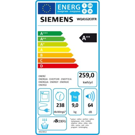 Siemens WQ41G2C0TR IQ500 9 kg Isı Pompalı Kurutma Makinesi - Görsel 4