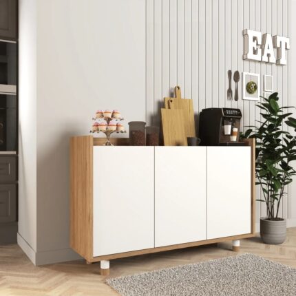 Cool Home Ala Kahve Köşesi, Çok Amaçlı Dolap Sepet -Beyaz - Görsel 3