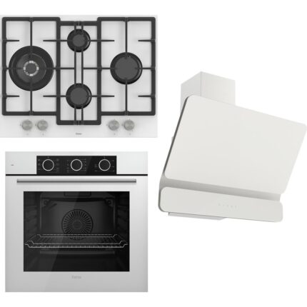 Ferre Flowart Basıc Serisi Beyaz Ankastre Set (ED076+ XE62CB + D081 )