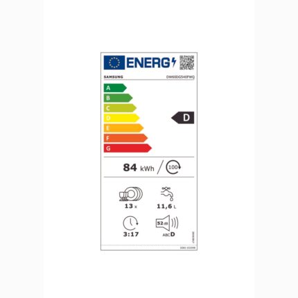 Samsung DW60DG540FWQ 4 Programlı Bulaşık Makinesi, D Enerji Sınıfı - Görsel 2