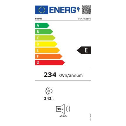 Bosch GSN36VIE0N 7 Çekmeceli Inox Derin Dondurucu - Görsel 3