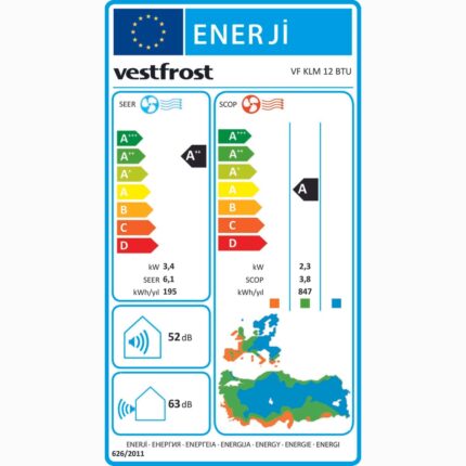 Vestfrost Vf Klm A++ 12000 BTU/h Inverter Duvar Tipi Klima - Görsel 4