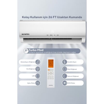 Kumtel Matsu Kmsac-18  A++ 18.000 Btu Inverter Duvar Tipi  Split Klima - Görsel 5
