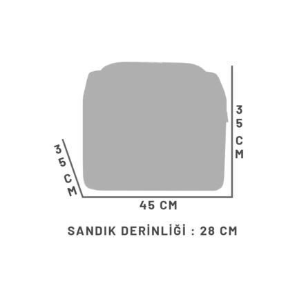 Zem Jarvis Bohem Sandıklı Orta Sehpa Puf, Kırık Beyaz - Görsel 5
