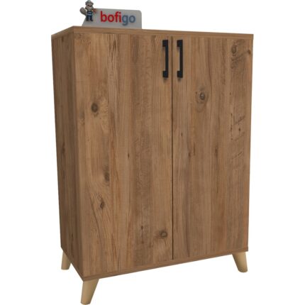 Bofigo 4 Raflı Çok Amaçlı Dolap Çok Amaçlı Mutfak Dolabı Banyo Dolabı Ceren Çam - Görsel 4