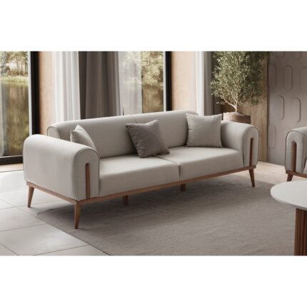 Edsy Home Riva 3+3+1 Koltuk Takımı Krem - Görsel 4