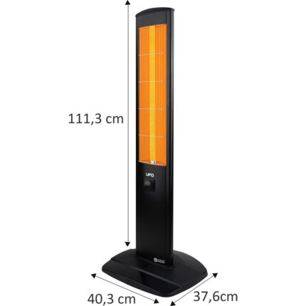UFO Micatronic Serisi Kule Tipi 2400 W Infrared Isıtıcı – Metal Gövdeli, Kapalı ve Açık Alan Kullanımına Uygun, 111,3×37,6×40,3 cm - Görsel 3
