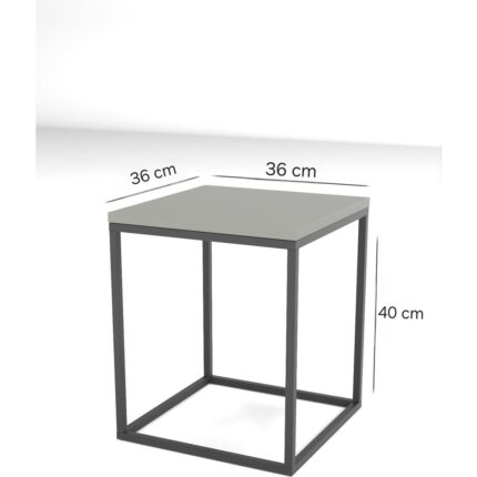 Home Plus Mobilya 4+1 Gold Kaplama Bronz Ayna Orta Sehpa - Görsel 3