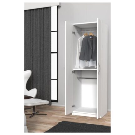 T Designo Bahar Giyinme Dolabı - Çok Amaçlı Dolap - Gardırop 60  cm -2 Kapaklı - Görsel 2