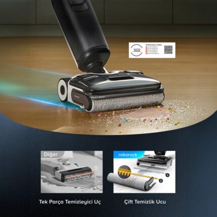 Roborock F25 Ace Islak Kuru Akıllı Dikey Süpürge - Siyah - Görsel 3