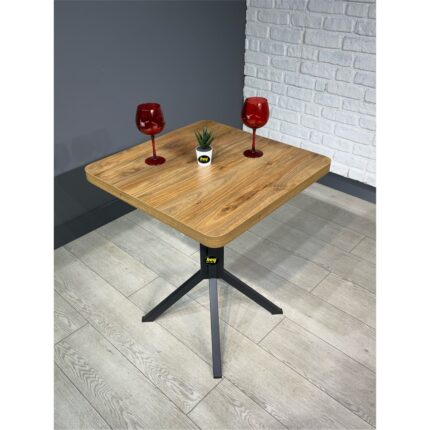 Hey Modüler Mobilya Zeren Kare Balkon Masası Mutfak Yemek Masası 60 cm - Görsel 4