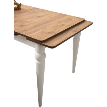 Viento Mobilya Arda Siyah Mermer Desen Yanlardan Açılır 120X80 Masa (Açılımış Ölçüsü 180X80) - Görsel 3