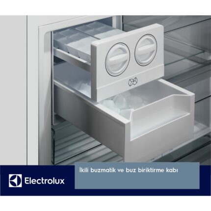 Electrolux LNT7MD58W Twintech No-Frost 588 Lt 84 cm Alttan Donduruculu Buzdolabı D Enerji Sınıfı Beyaz - Görsel 5