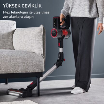 Tefal TY6T88TR X-Force Flex 8.60 Max Animal Care 45 Air Watt Kablosuz Dikey Süpürge - Görsel 5