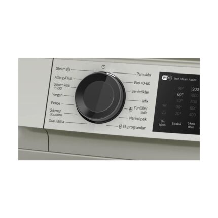 BOSCH WGK242ZXTR Serie 6 Çamaşır Makinesi 9 kg maks. 1200 dev./dak., Gümüş - Görsel 3