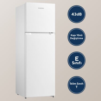 Kumtel Çift Kapılı No Frost Buzdolabı 266L HTMF-270 - Görsel 4