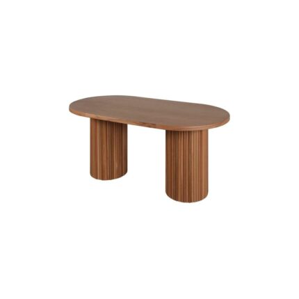 Gazzini Furniture Sierra Iskandinav Oval Ahşap Bohem Masa 90X190 - Görsel 3