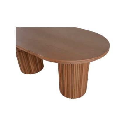 Gazzini Furniture Sierra Iskandinav Oval Ahşap Bohem Masa 90X190 - Görsel 4