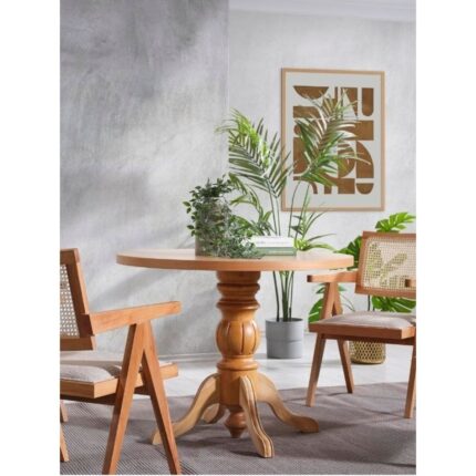 Gazzini Furniture Ravello Baba Ayak Sabit Masa 90X90