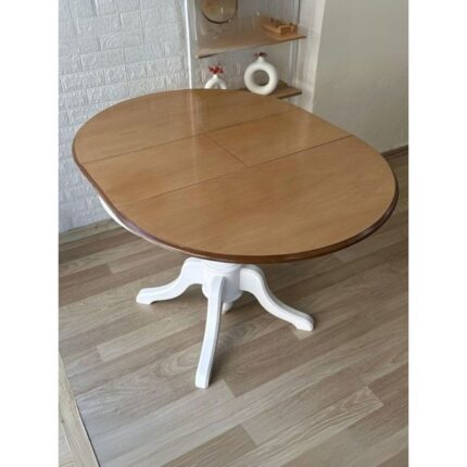 Gazzini Furniture Lindon Baba Ayak Yuvarlak Açılır Masa 90X90 - Görsel 3
