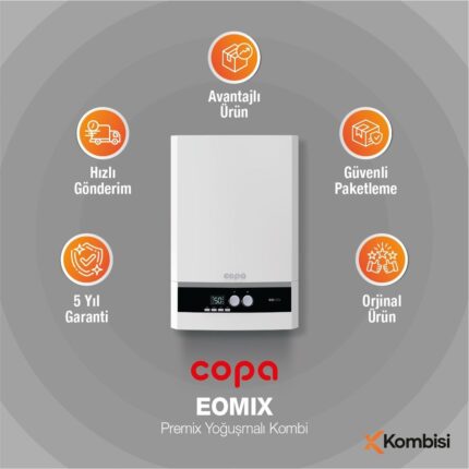 Copa Eomix Premix Yoğuşmalı Kombi 24 Kw 20.640 Kcal - Görsel 2