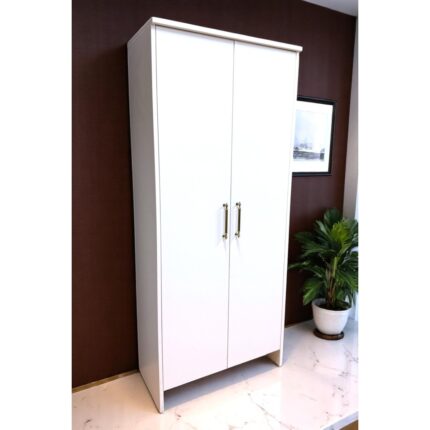 Serçe Design 2 Kapaklı 6 Raflı Boy Dolap - Gardırop - Çok Amaçlı Dolap