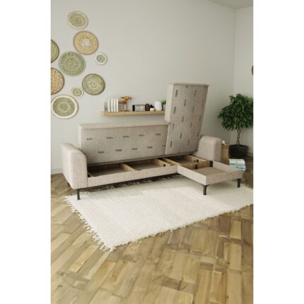 ModaLife Rio Köşe Takımı Salon&oturma Odası Açılır Yataklı Bazalı - Görsel 3