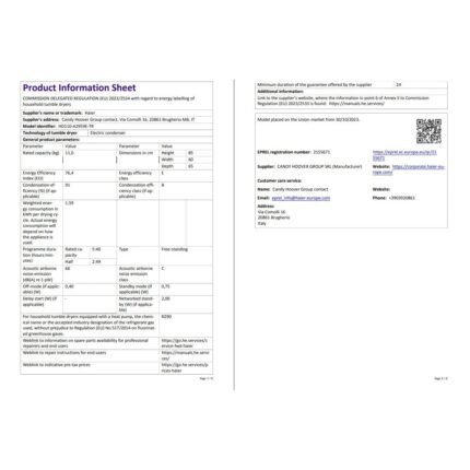 Haier HD110-A2959E-TR 11 kg Wi-Fi  Bağlantılı Isı Pompalı Kurutma Makinesi - Görsel 5
