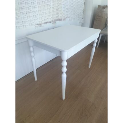 Güney Ahşap Mobilya 120 x 50 cm Beyaz Sabit Masa - Görsel 4
