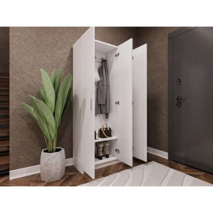 asratrend %100 Mdflam Vestiyer & Portmanto V-07 (90CM) - Görsel 4