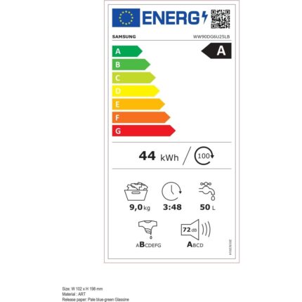 Samsung WW90DG6U25LBAH A Enerji Sınıfı 9 kg 1400 Devir Siyah Çamaşır Makinesi - Görsel 4