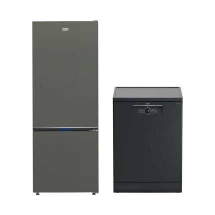 Beko Gri Çeyiz Seti (670475 Mg Buzdolabı + Bm 4144 Ok Bulaşık Makinesi)