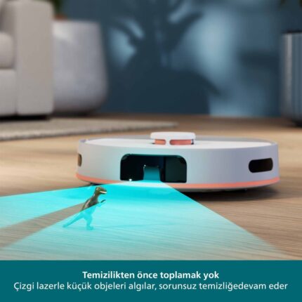 Philips 5000 Serisi Islak Kuru Robot Süpürge, Yüksek Emiş Gücü, Uzun Çalışma Süresi, HomeRun, Otomatik Boşaltma İstasyonu, Beyaz, XU5100/20 - Görsel 5