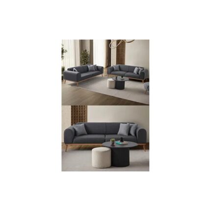 Edsy Home Rebull 3+3 Koltuk Takımı Antrasit