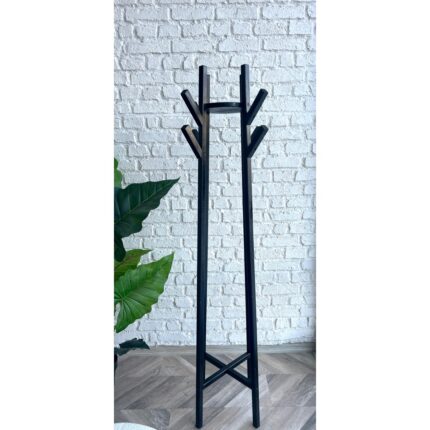 Woodensa Ahşap Ayaklı Askılık, Mont Ceket Askılığı, Portmanto