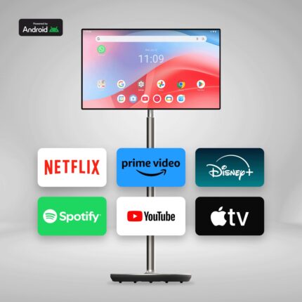 THOMSON Go Plus + Kulaküstü Kulaklık ve Webcam Hediyeli Hareketli Taşınabilir Android 32" 81 Ekran 4K Ultra Hd Dokunmatik, Döndürülebilir, Tekerlekli, Dahili Hoparlörlü Tablet 32UE5M45 - Görsel 5