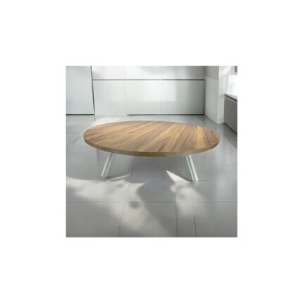 Yenibağ Store Yer Sofrası Hamur Açma Tahtası Ceviz Oyun Masası (60 cm Çap)