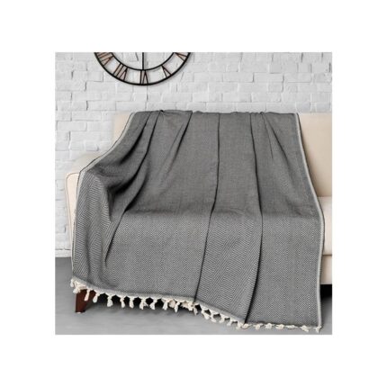 Concept Trendy Koltuk Örtüsü Siyah 2'li Set - 170X230CM - Görsel 3